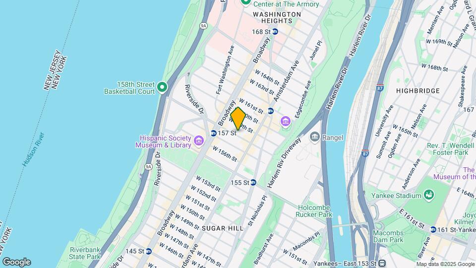 525 West 158 Street Map and Location Details