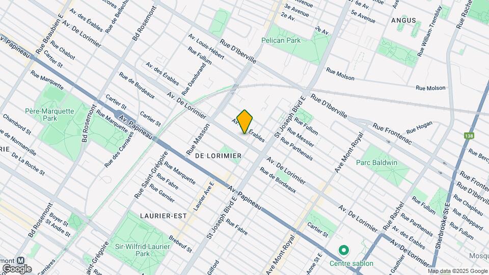 5141 De Lorimier Av Map and Location Details