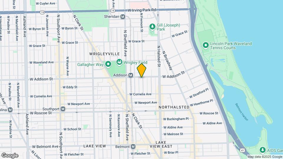 903 W Addison St Map and Location Details