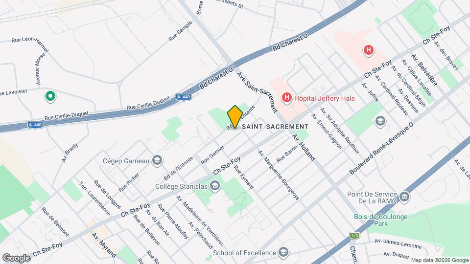 1420 Garnier Rue Map and Location Details