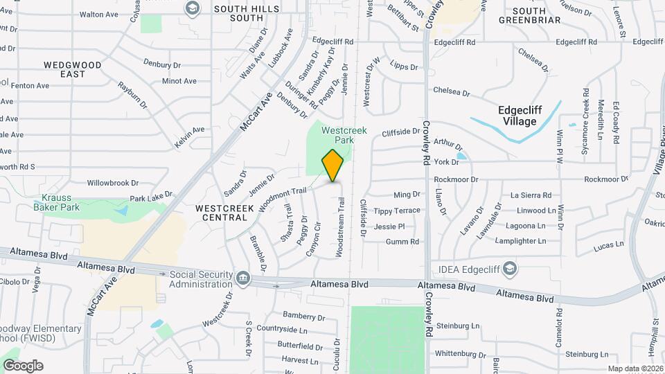 2309 Woodmont Trail Map and Location Details