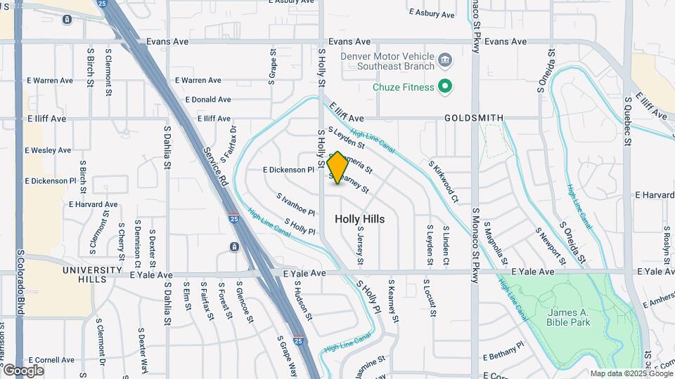 2416 S Jasmine St Map and Location Details