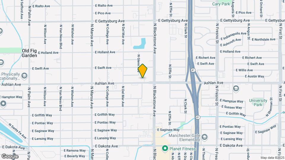 1529-1577 E Ashlan Ave Map and Location Details