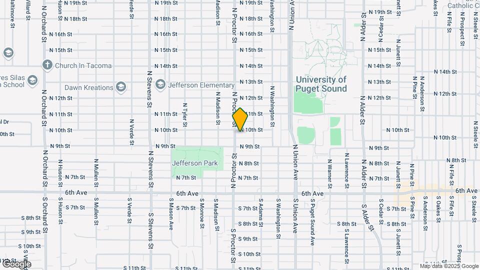 917 N Proctor St Mapa y Detalles de la Ubicación