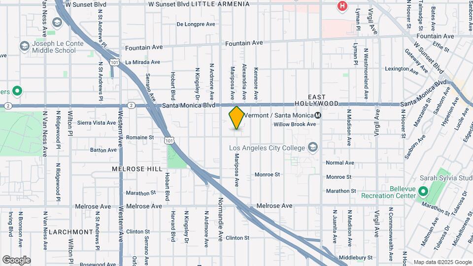 4931 Romaine St Map and Location Details