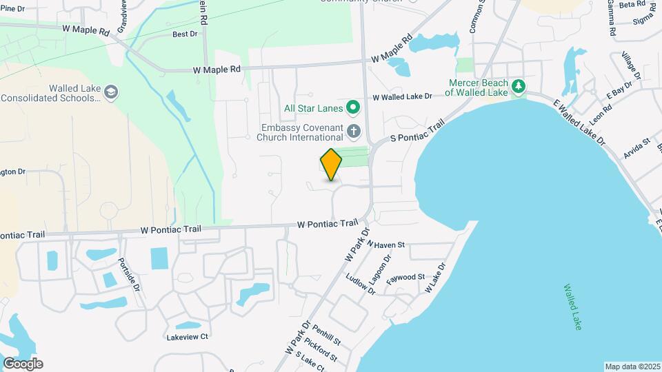 Walled Lake Villa Senior Living Map and Location Details