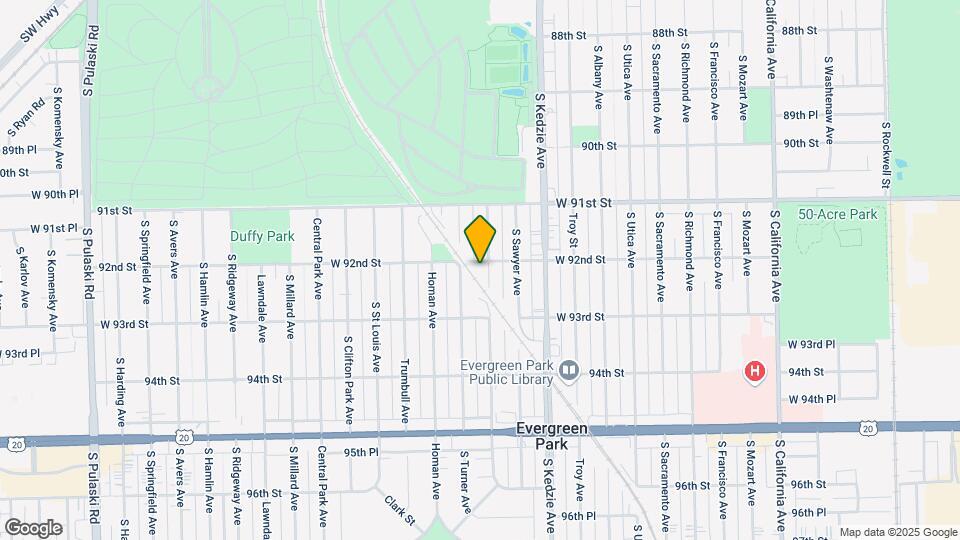 9200-9216 S Spaulding Ave Map and Location Details