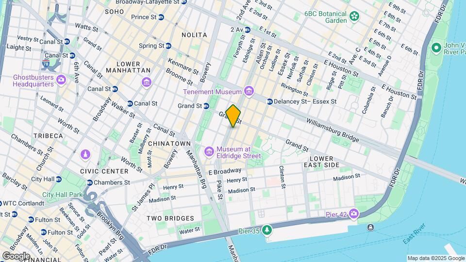 50 Allen St Mapa y Detalles de la Ubicación