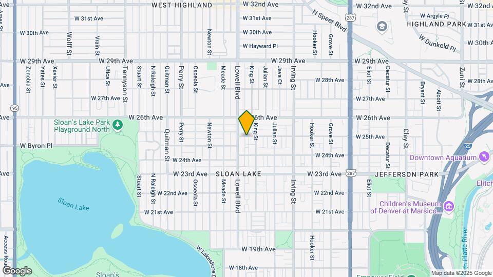 3524-3530 W 25th Ave Mapa y Detalles de la Ubicación
