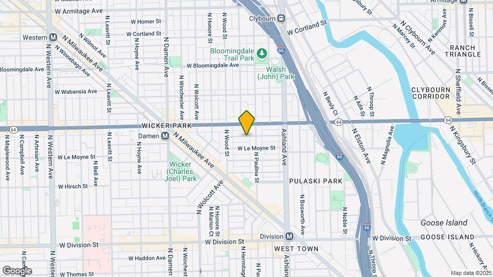 1719 W Pierce Ave Map and Location Details