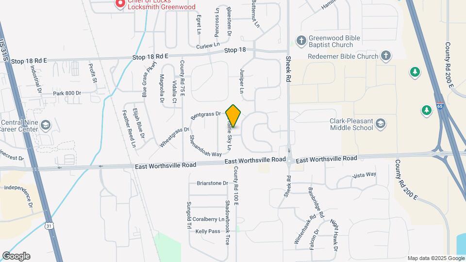 1947 Prairie Sky Ln Map and Location Details