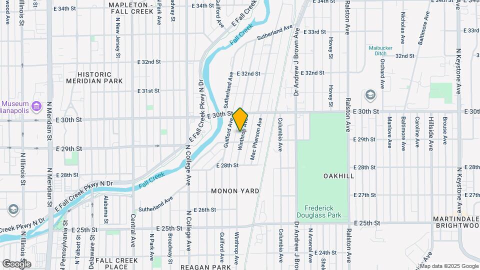 2914 Winthrop Ave Map and Location Details