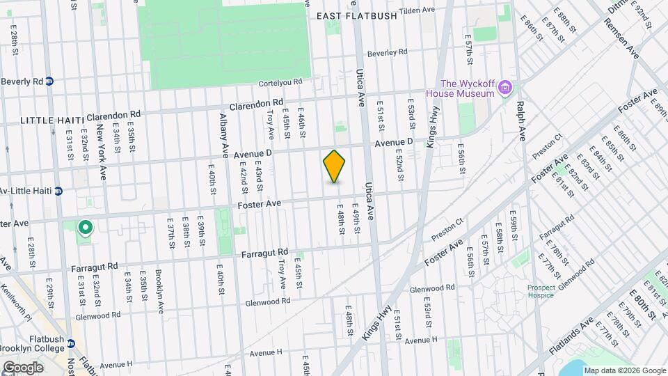 872 EAST 48 STREET, Unit 1 Map and Location Details