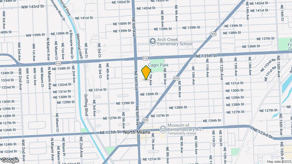 670 NE 132nd St, Unit Beautiful 1-Bedroom Map and Location Details