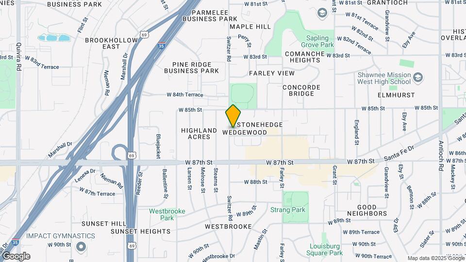 8592 Perry Ln Map and Location Details