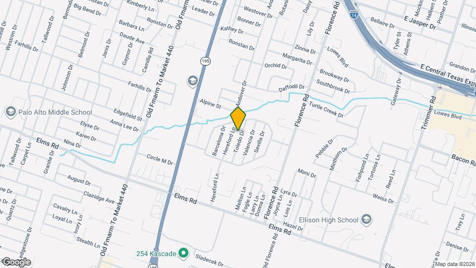 3209 Toledo Dr Map and Location Details