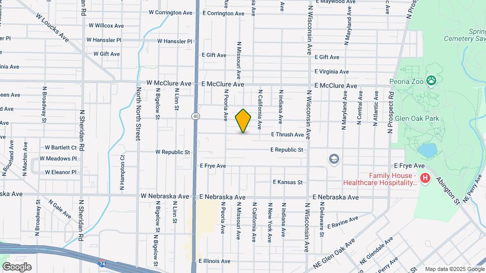 400 E Thrush Ave-Unit -c Map and Location Details