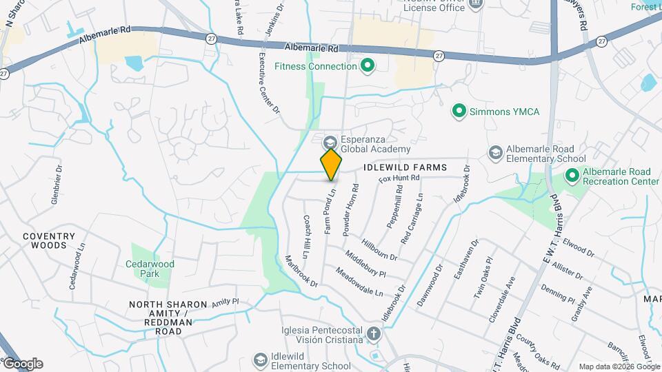 6000 Farm Pond Ln Mapa y Detalles de la Ubicación