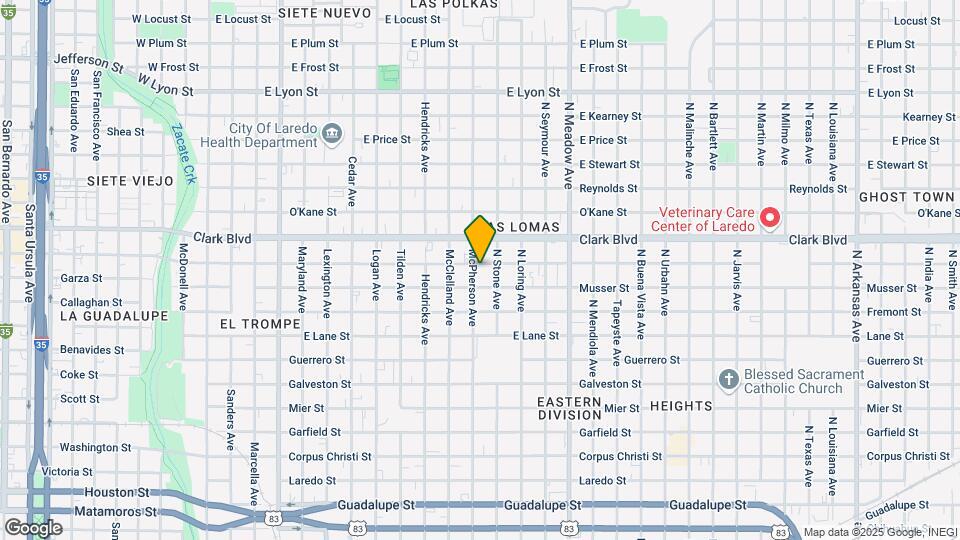 1201 E Gustavus St Map and Location Details
