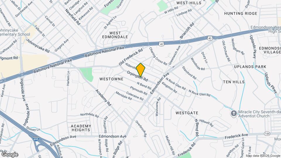 602 Orpington Rd Map and Location Details