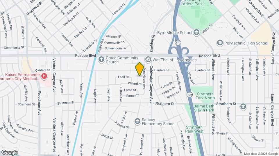 6252 Morse Ave Map and Location Details