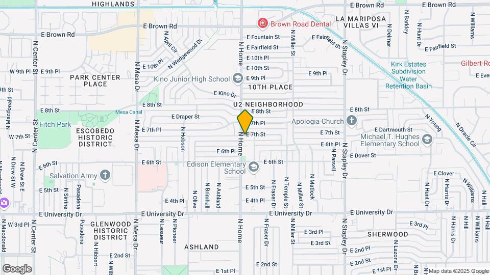 809 E 7th St Map and Location Details