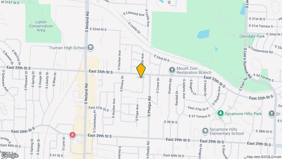 3508 S Leslie Ave Map and Location Details