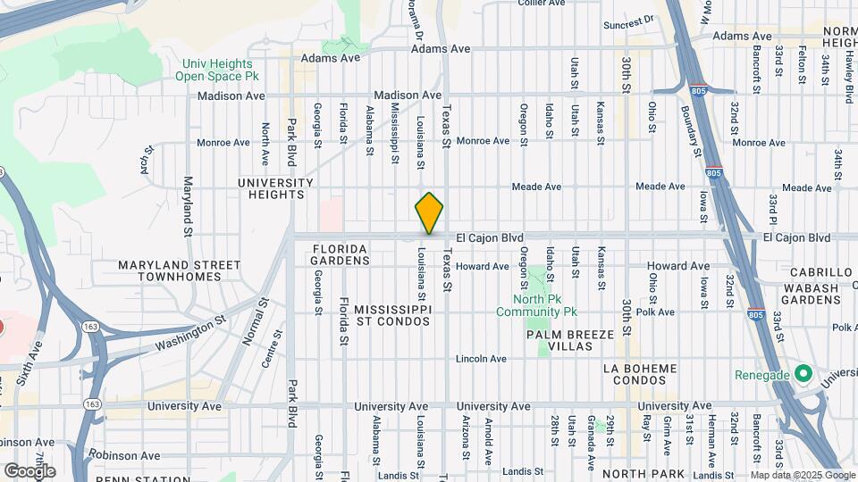 2315 El Cajon Blvd Map and Location Details