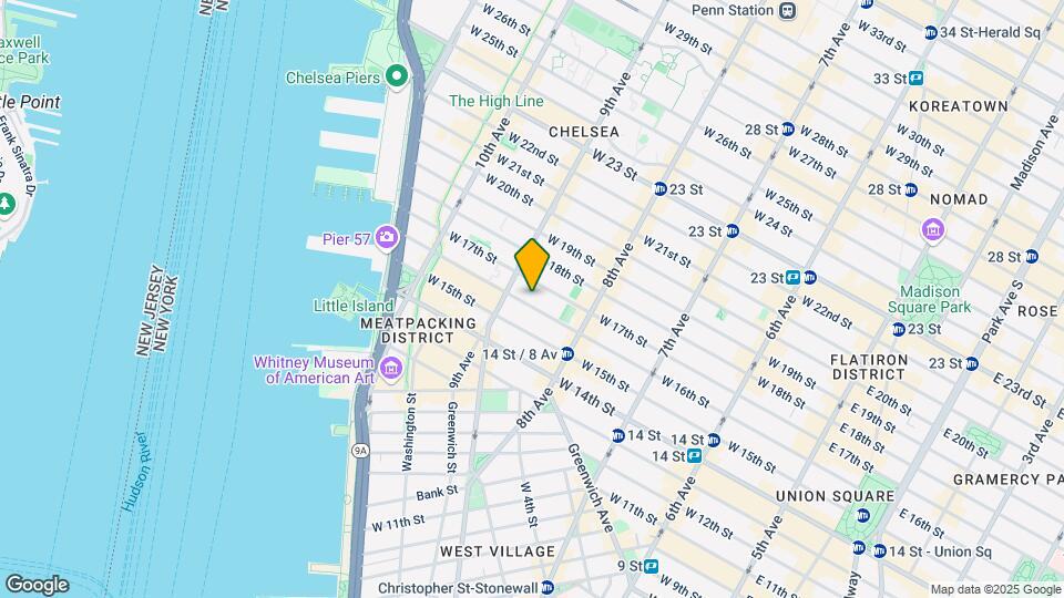 347 W 16th St Map and Location Details