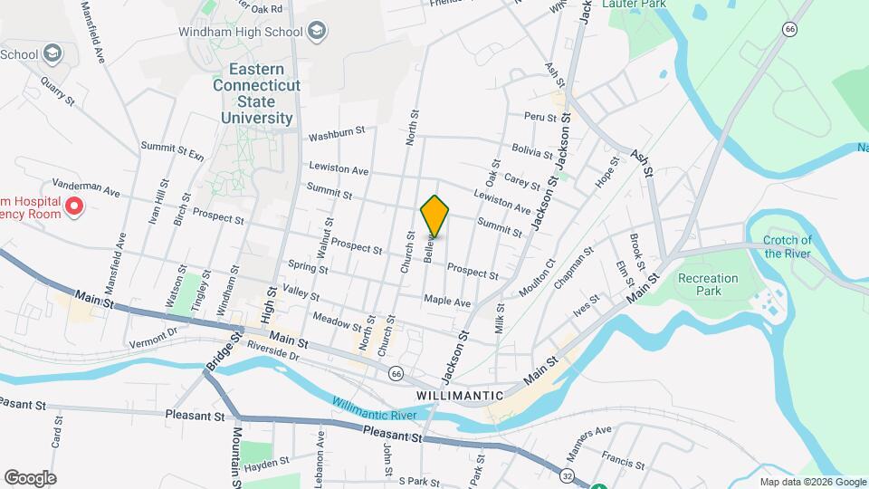 61 Bellevue St Map and Location Details