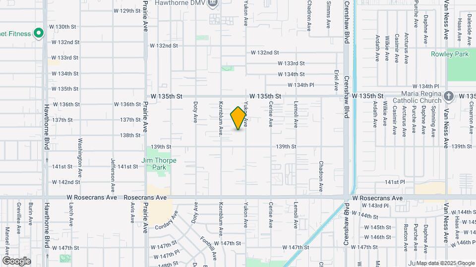 13719 Yukon Ave Map and Location Details