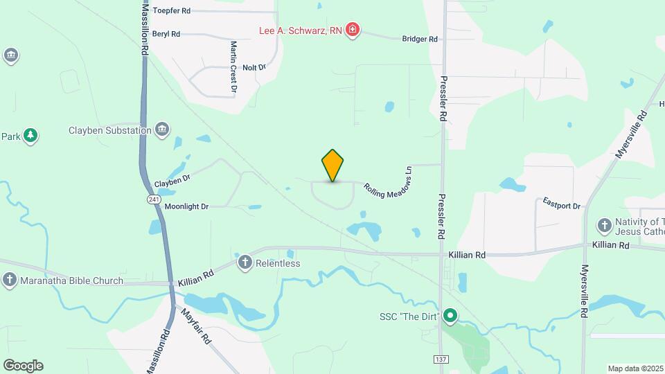 2012 Rolling Meadows Ln Map and Location Details