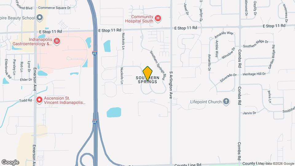 8406 Southern Springs Way Mapa y Detalles de la Ubicación