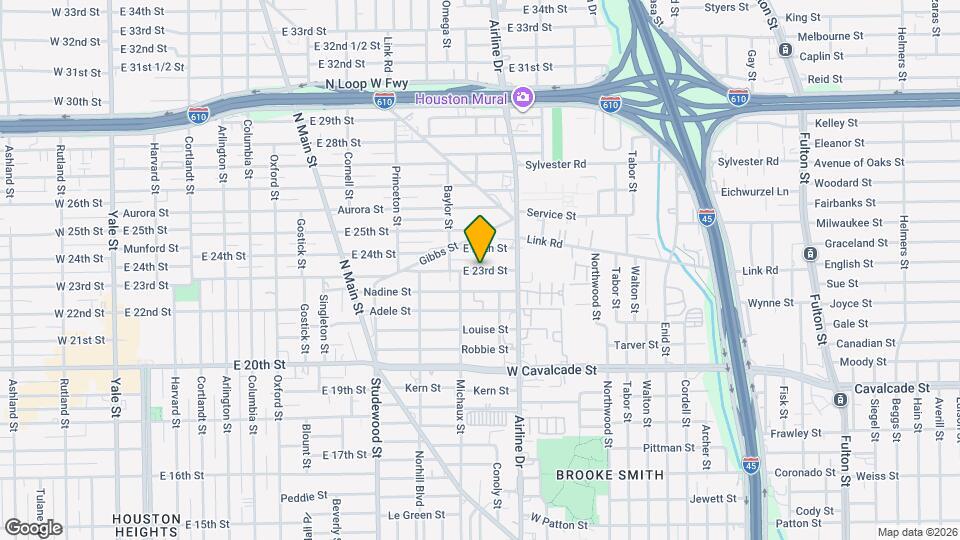 1127 E 23rd St Map and Location Details