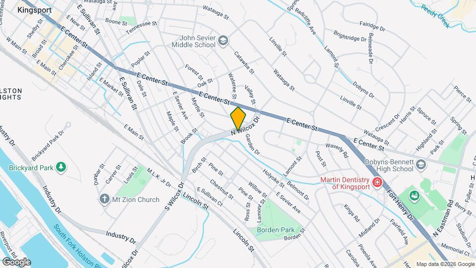 1101 N Wilcox Dr Map and Location Details