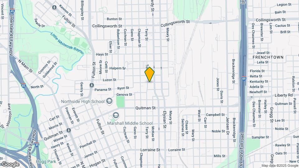 1504 Luzon St Map and Location Details