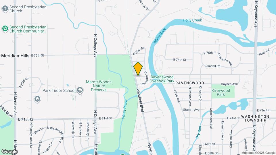 7373 Westfield Blvd Map and Location Details