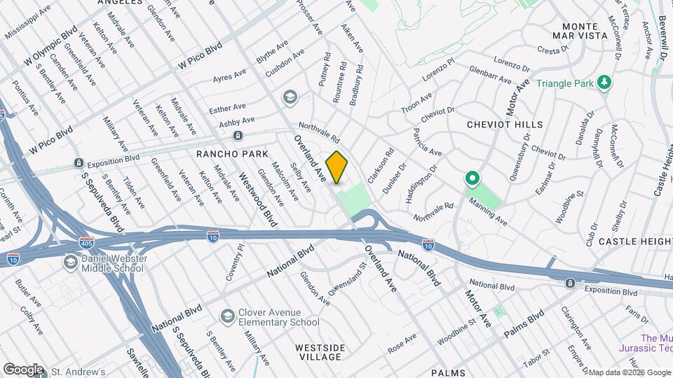2906 Overland Ave Map and Location Details