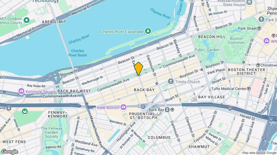 25 Exeter St, Unit 310 Map and Location Details