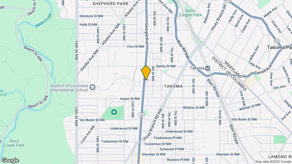 6921 Georgia Ave NW Map and Location Details