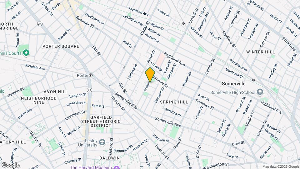 65 Craigie St, Unit 2 Map and Location Details