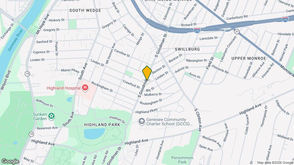 890 S Goodman St Map and Location Details