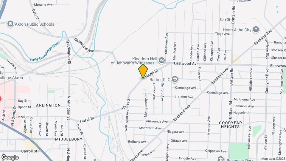 1190 Hazel St Map and Location Details