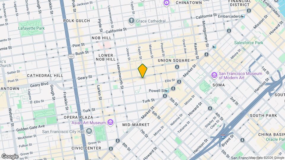 345 Taylor St Map and Location Details