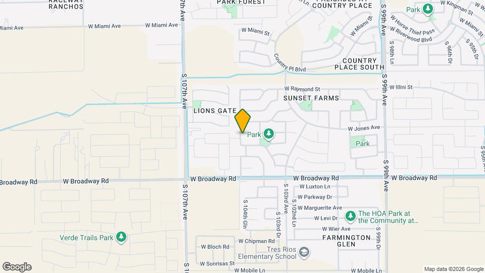 10437 W Atlantis Wy Map and Location Details