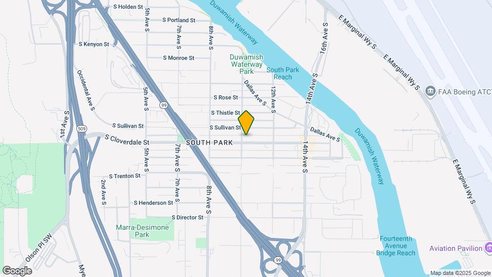 1004 S Cloverdale St Mapa y Detalles de la Ubicación