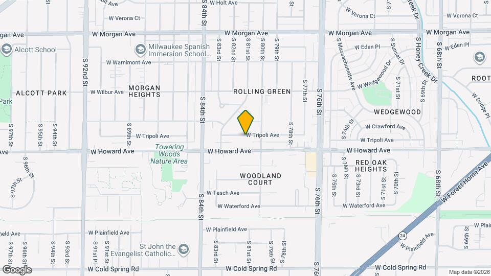 8101 W Tripoli Ave, Unit 8101 Map and Location Details