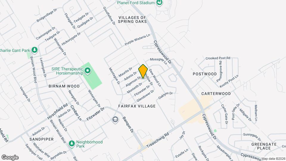 5019 Monteith Dr Map and Location Details