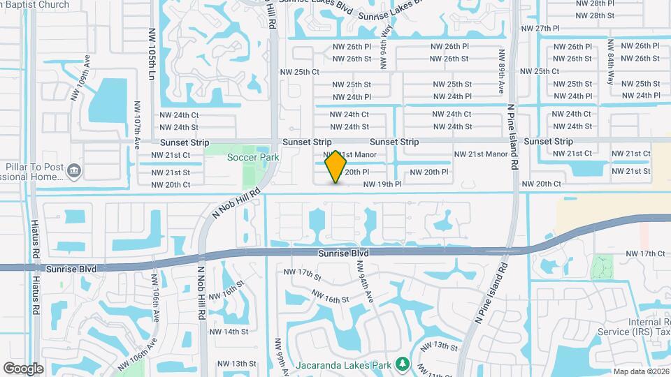 9680 NW 19th Pl Map and Location Details