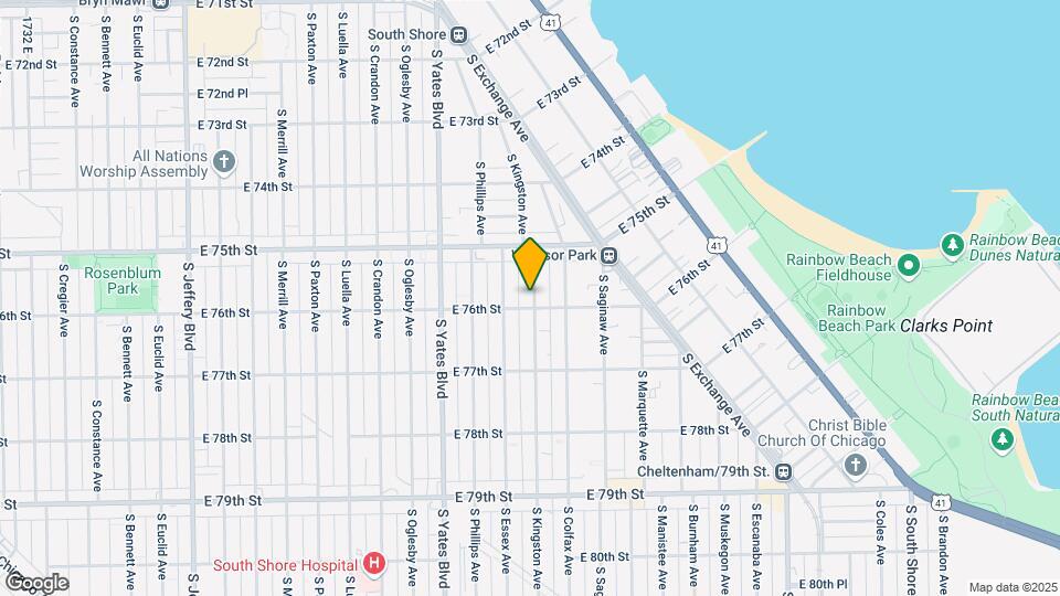 7550 S Kingston Ave Map and Location Details